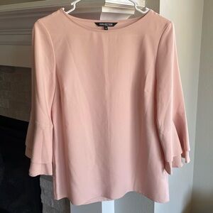 The Collection Debenhams Soft Pink Bell Sleeves Darted Blouse, Women’s 8